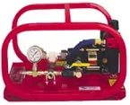 Stirom Company aquired a mobile and advanced pneumatic hydrostatic test pump