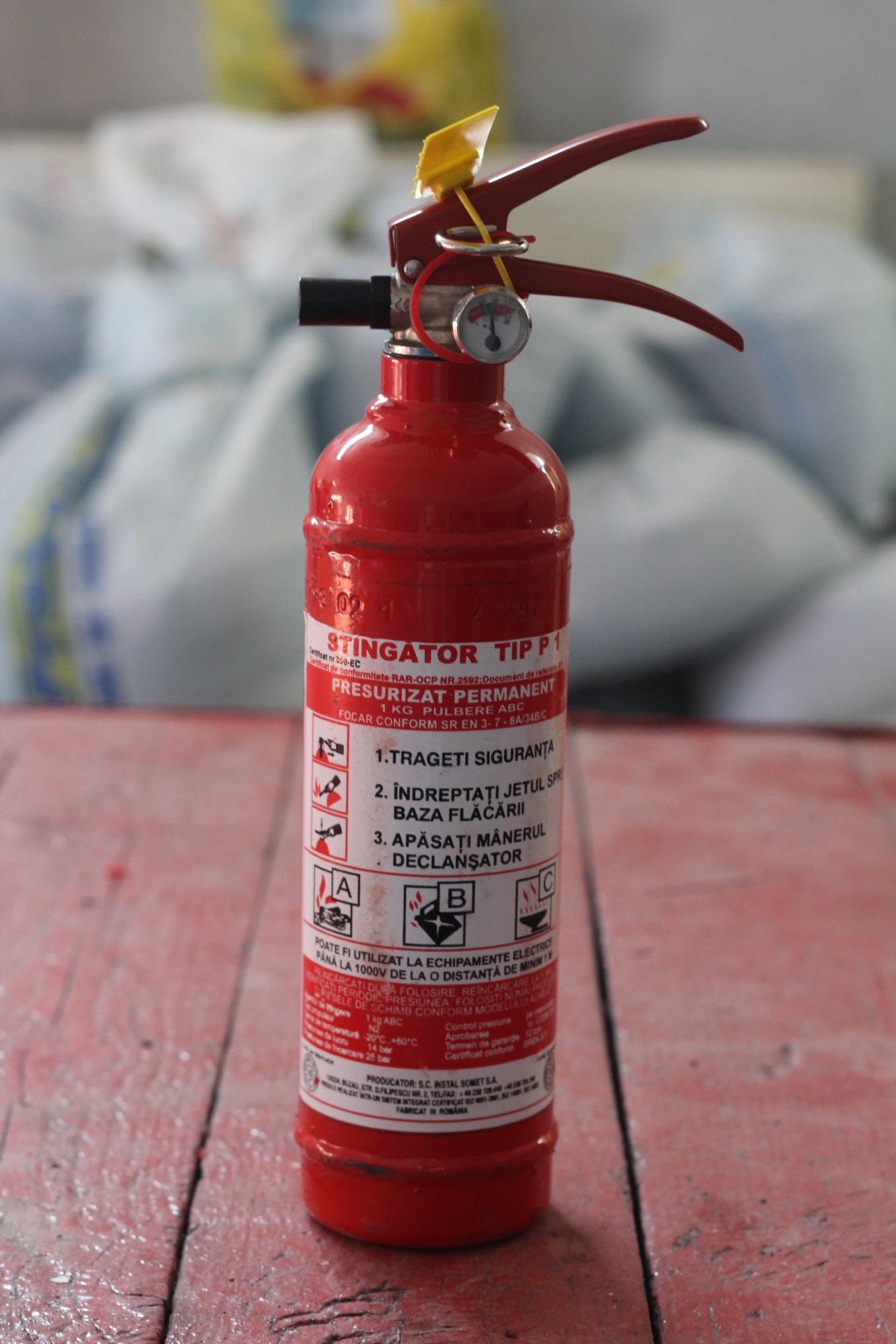 P1 extinguishers with ABC powder