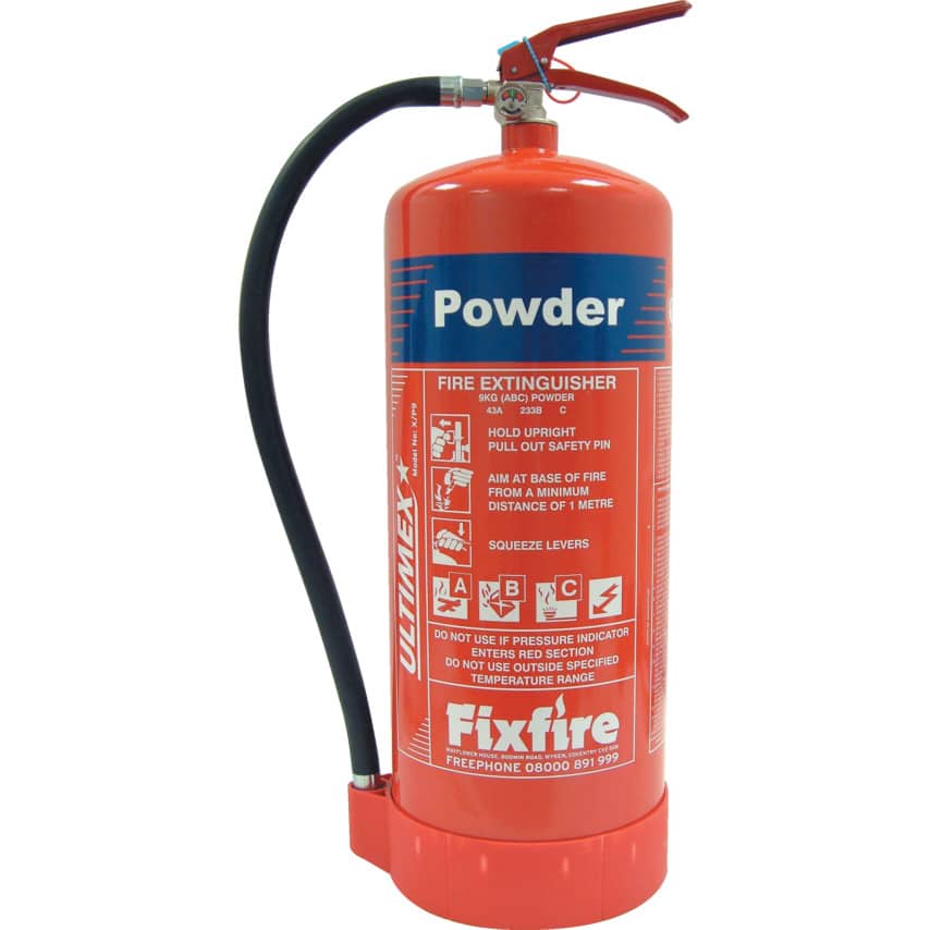 P9 type with ABC powder extinguishers